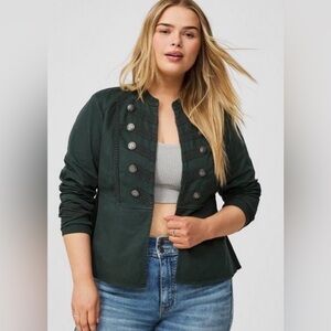 Torrid Stretch Twill Military Jacket